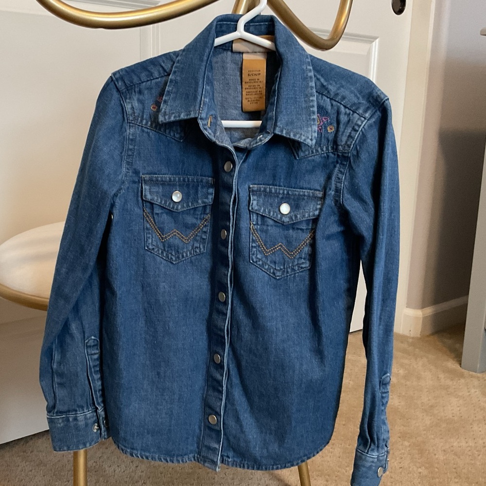 Wrangler Classic Blue Denim Shirt